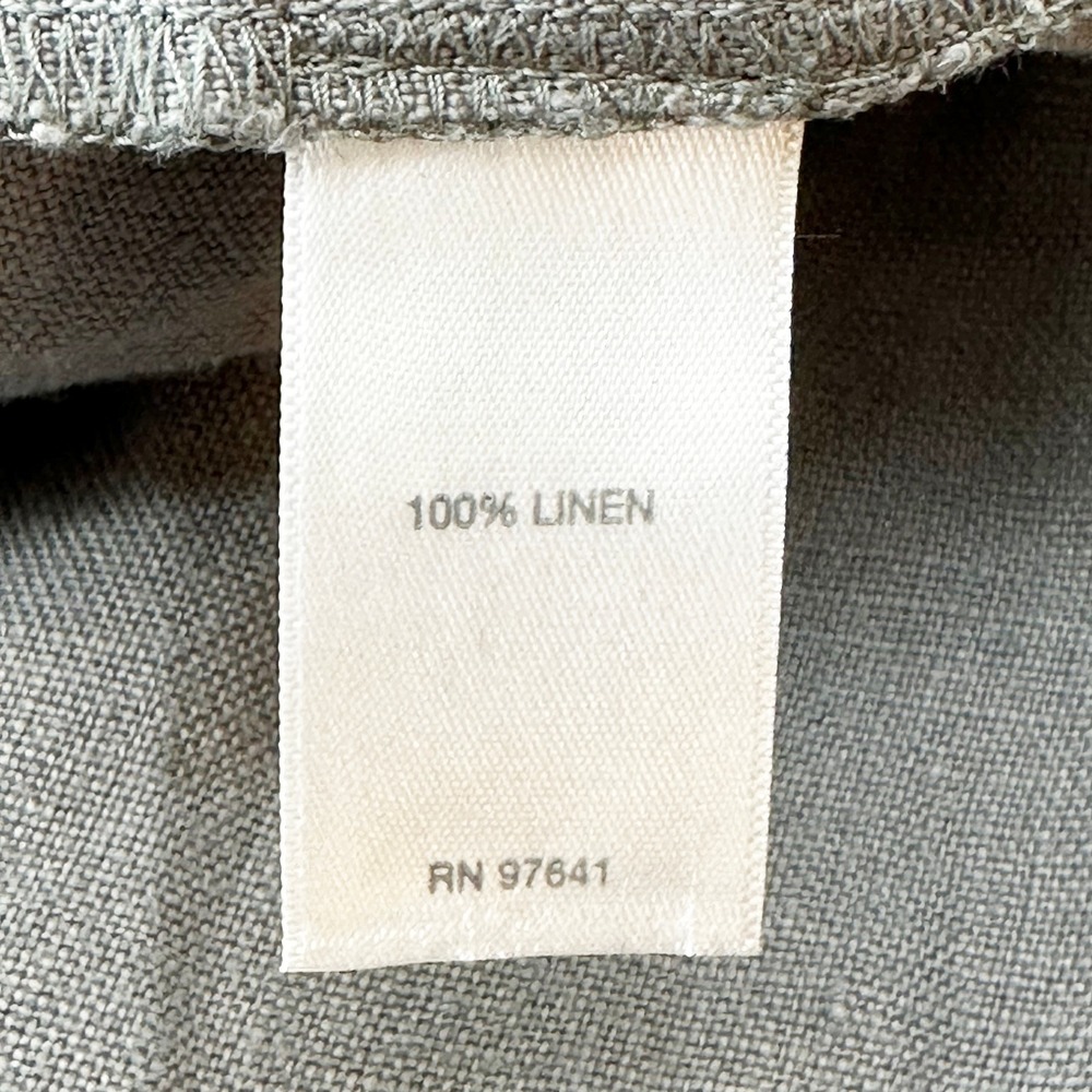 J. JILL 100% Linen Wide Leg Pull On Pants • Large Tall • gray • coastal chic - Picture 5 of 7
